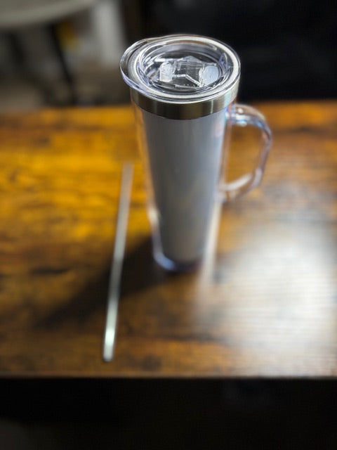 20oz Stainless Steel Snow Globe w/ handle