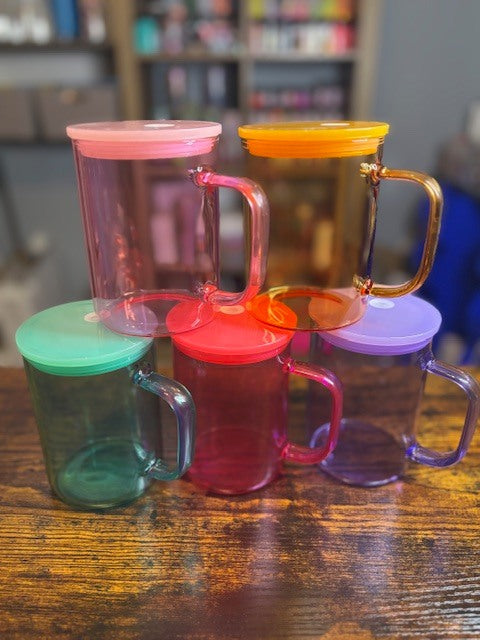 17oz Glass Jelly Mugs