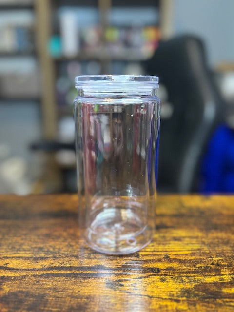 16oz Acrylic Snow Globe cup