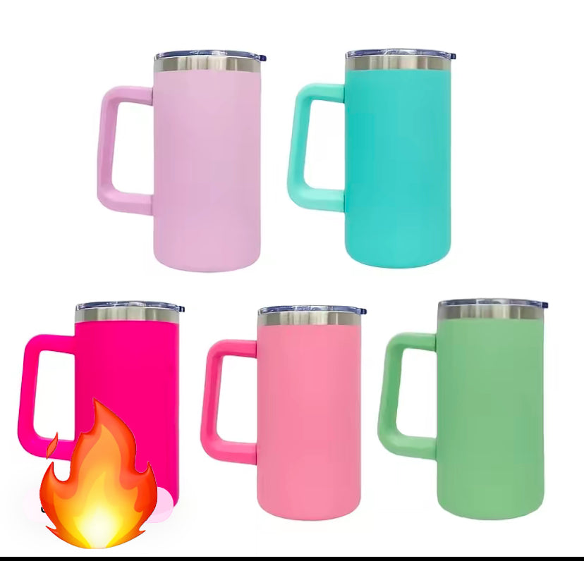 20 oz Stainless Steel Cup (with handle)
